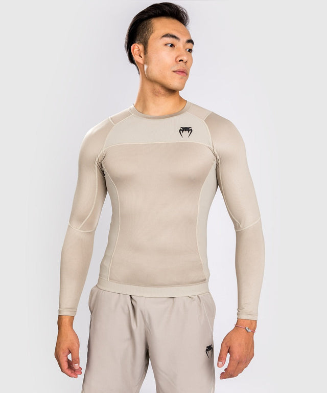 Venum Rashguard G-Fit Air Dlouhé rukávy – Písková – Tričko