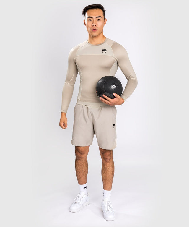 Venum Rashguard G-Fit Air Dlouhé rukávy – Písková – Tričko