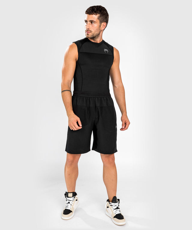 Venum Rashguard G-Fit Air Ärmellos – Schwarz/Schwarz – T-Shirt