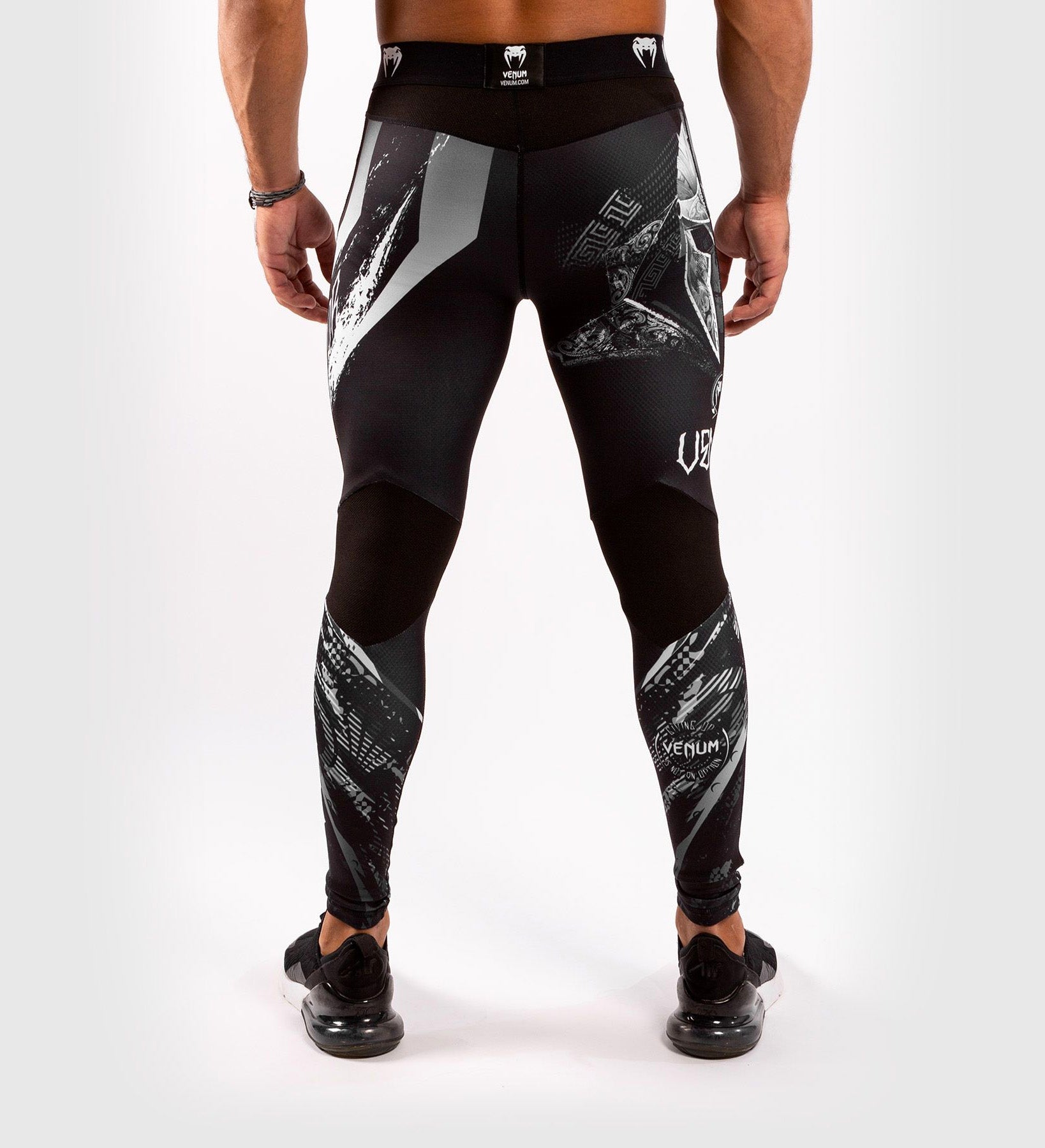Venum Spats GLDTR 4.0 - Zwart/Grijs/Wit - Spats