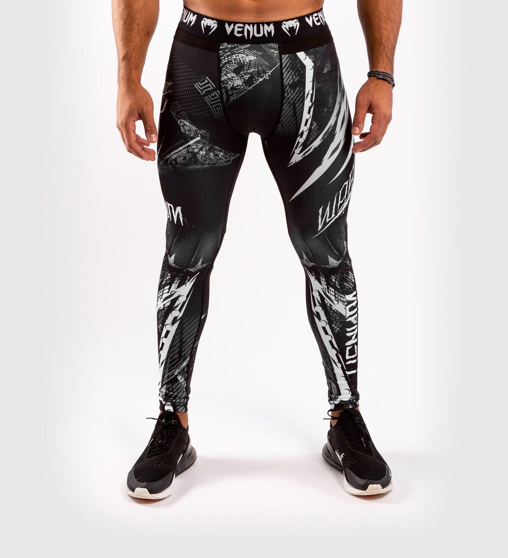Venum Spats GLDTR 4.0 - Zwart/Grijs/Wit - Spats