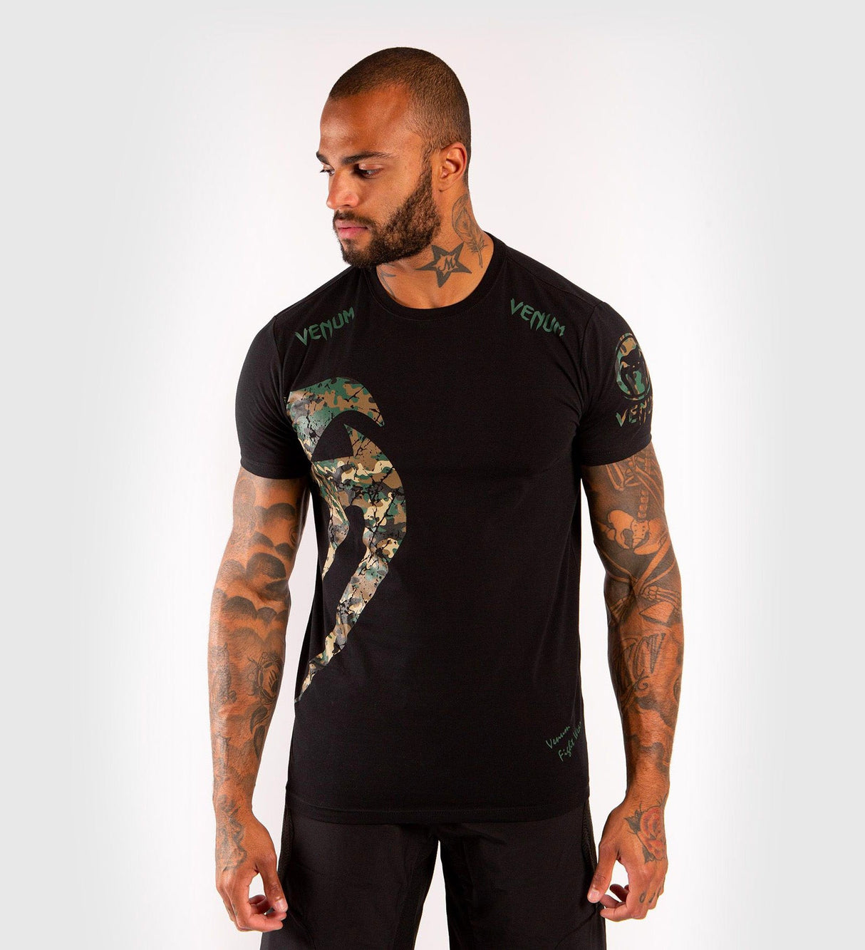 Venum T-shirt Giant - Zwart/Camo - T-Shirt