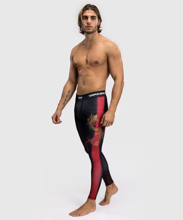 Venum x TEKKEN 8 - Spats - Marshall Law - Černá/Červená/Zlatá