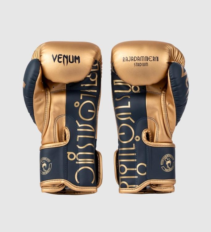 Venum X Rajadamnern (Kick)Bokshandschoenen - Goud/Zwart - (Kick)Bokshandschoenen