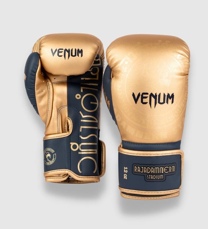 Venum X Rajadamnern (Kick)Bokshandschoenen - Goud/Zwart - (Kick)Bokshandschoenen