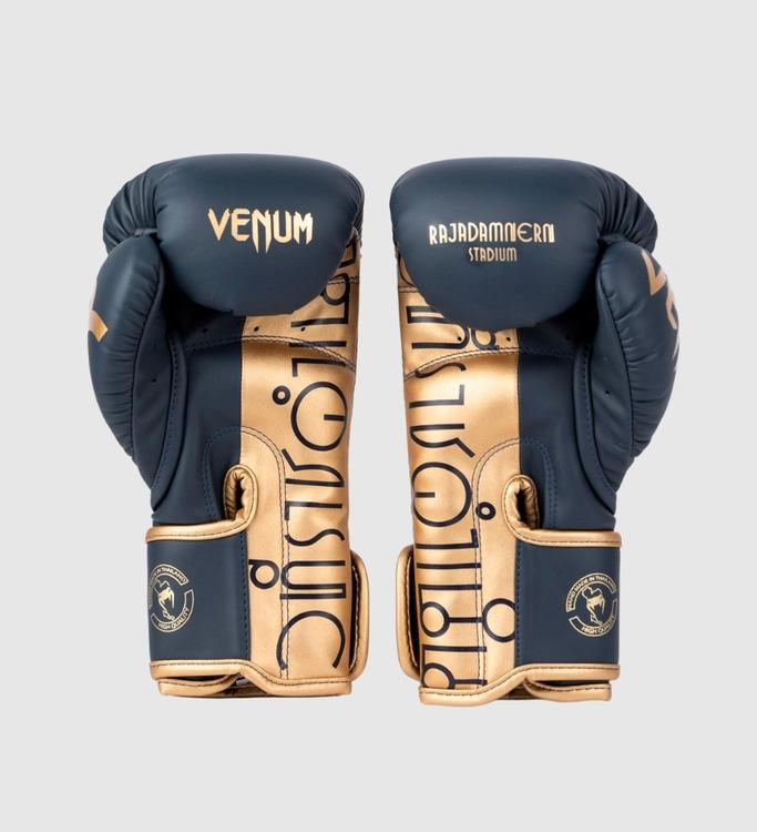 Venum X Rajadamnern (Kick)Bokshandschoenen - Zwart/Goud - (Kick)Bokshandschoenen