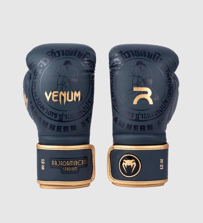 Venum X Rajadamnern (Kick)Bokshandschoenen - Zwart/Goud - (Kick)Bokshandschoenen