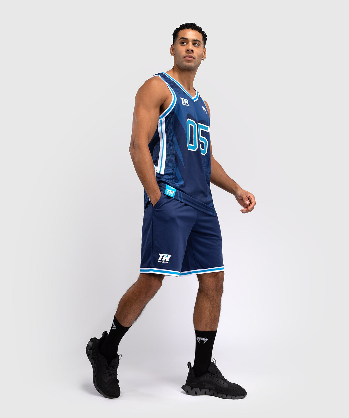 Venum x Top Rank Original Basketball Shorts - Navy Blauw