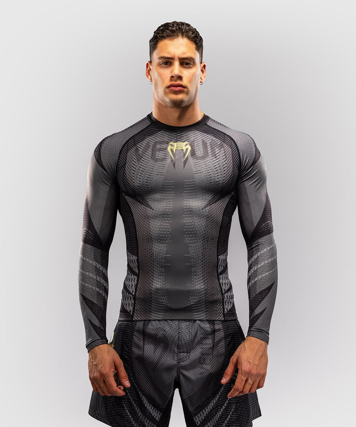 Venum Rashguard Galactic 3.0 - Zwart/Goud