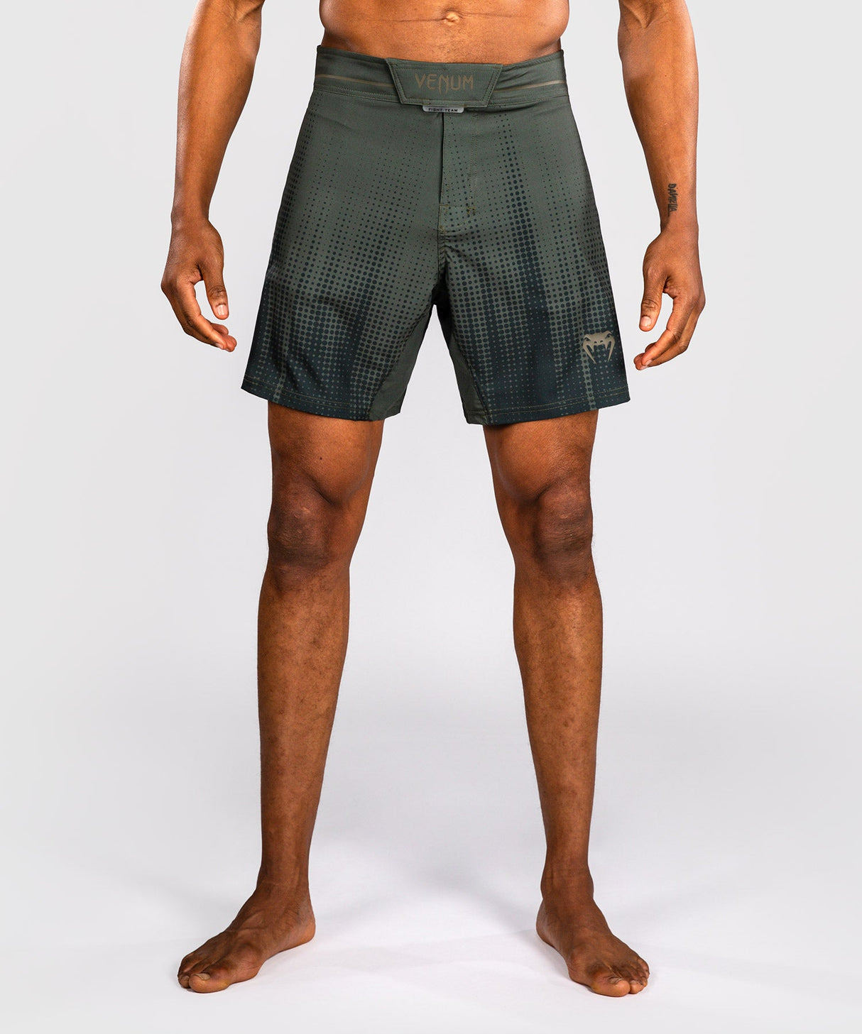 Venum MMA Shorts Stealth - Kaki/Donkergroen