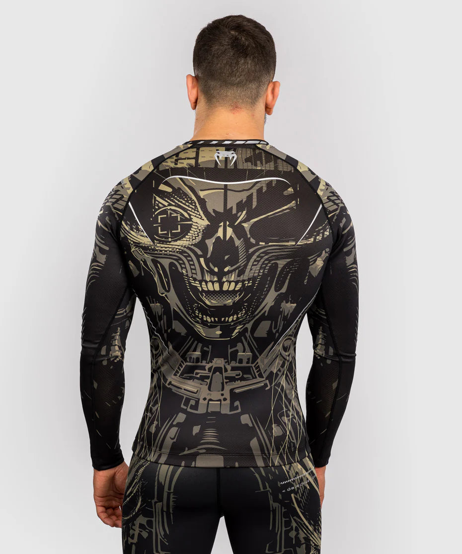 Venum Rashguard Lange Mouwen Invader - Zwart/Zand