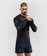 Venum Rashguard Thunder Dragon - Zwart/Koningsblauw