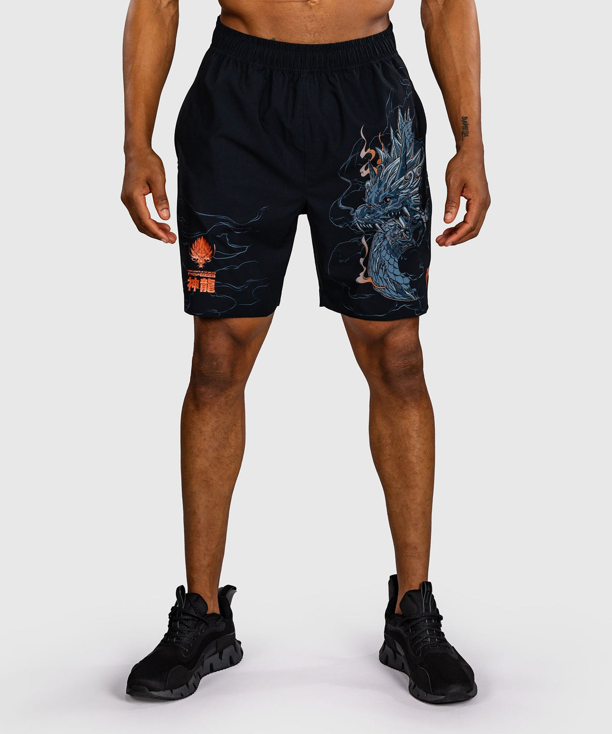 Venum Trainingsshorts Thunder Dragon - Zwart/Grijs/Koper