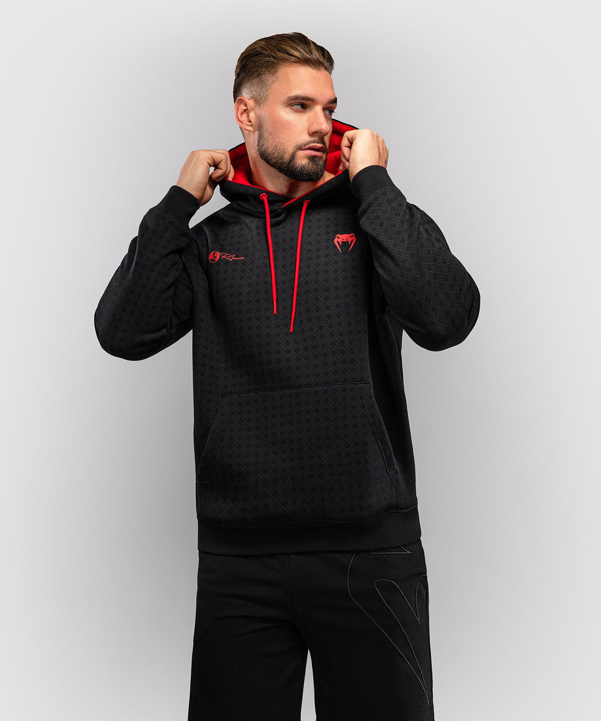 Venum Hoodie x Roger Gracie - Zwart/Rood