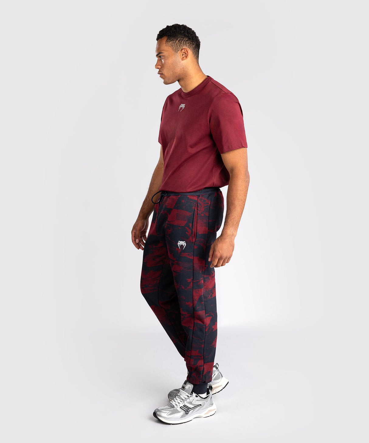Venum UFC Trainingsbroek Zenith - Marineblauw/Bordeauxrood/Zilver