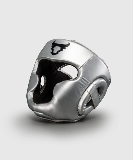 Ringhorns Charger Headgear Zilver/Zwart - zijaanzicht