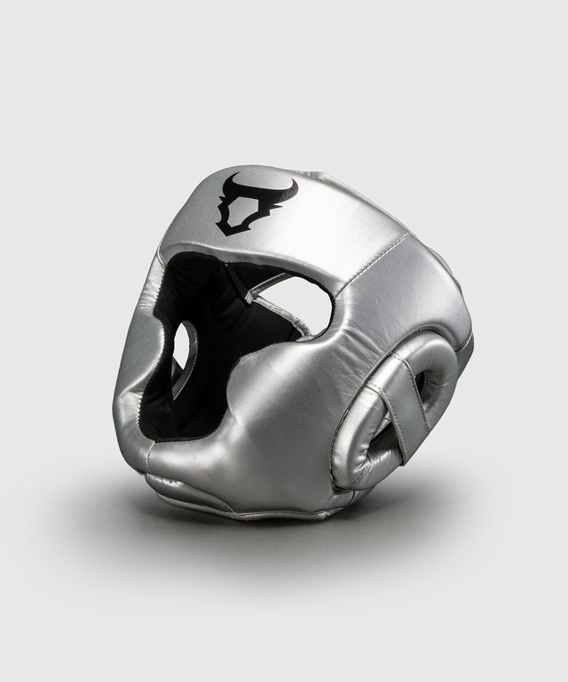 Ringhorns Charger Headgear Zilver/Zwart - zijaanzicht