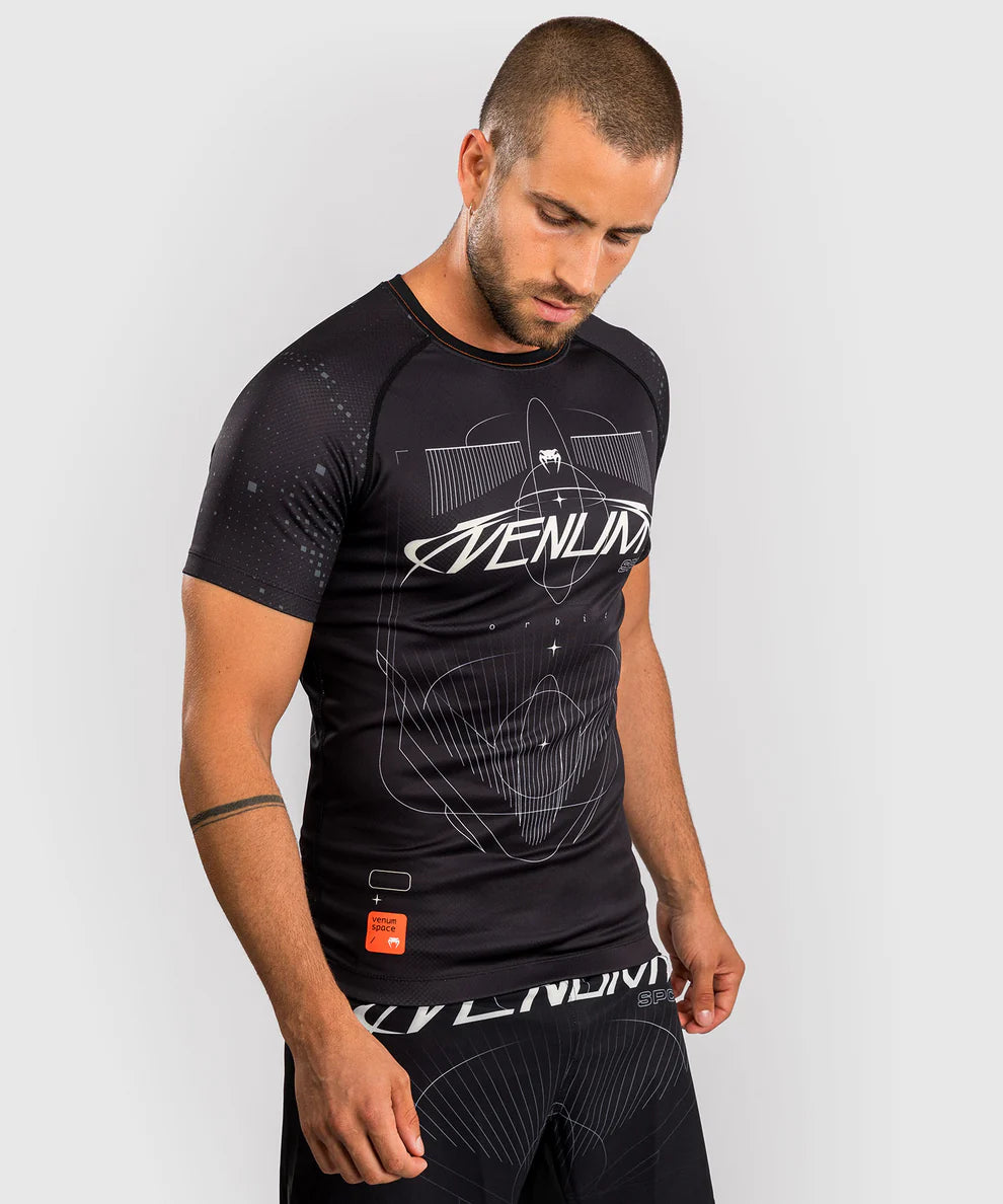 Venum Rashguard Korte Mouwen Eclipse - Zwart