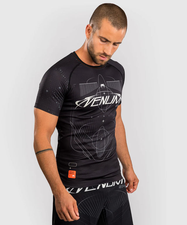 Venum Rashguard Kurzarm Eclipse - Schwarz