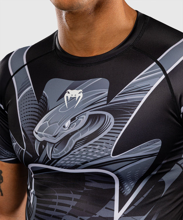 Rashguard Venum Crimson Viper 2.0 Krátké rukávy – Černá/Šedá