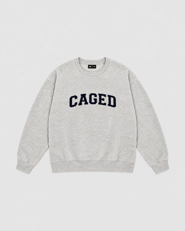 Caged Sweater Varsity - Grijs Melange