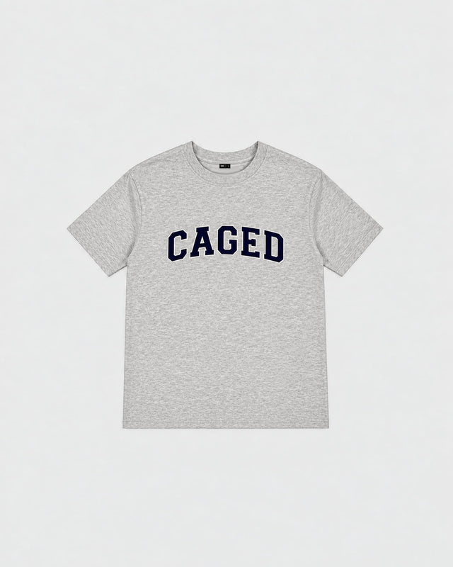 Caged T-Shirt Varsity - Grijs Melange