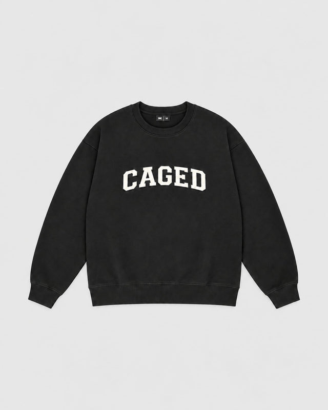 Caged Sweater Varsity - Zwart