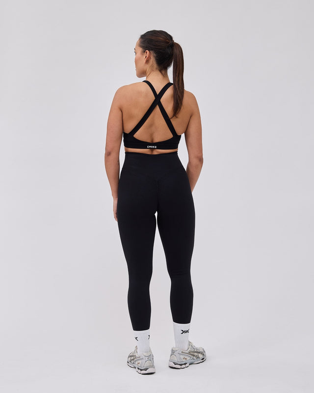 Caged Essential Leggings – Schwarz
