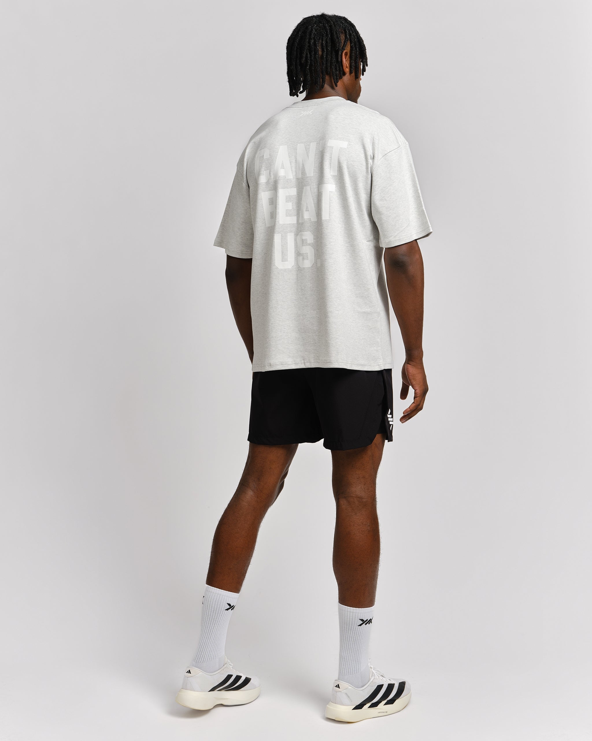 Caged T-Shirt 'CBU' - Lichtgrijs