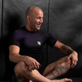 Hayabusa Rashguard Fusion Korte Mouwen - Zwart/Paars
