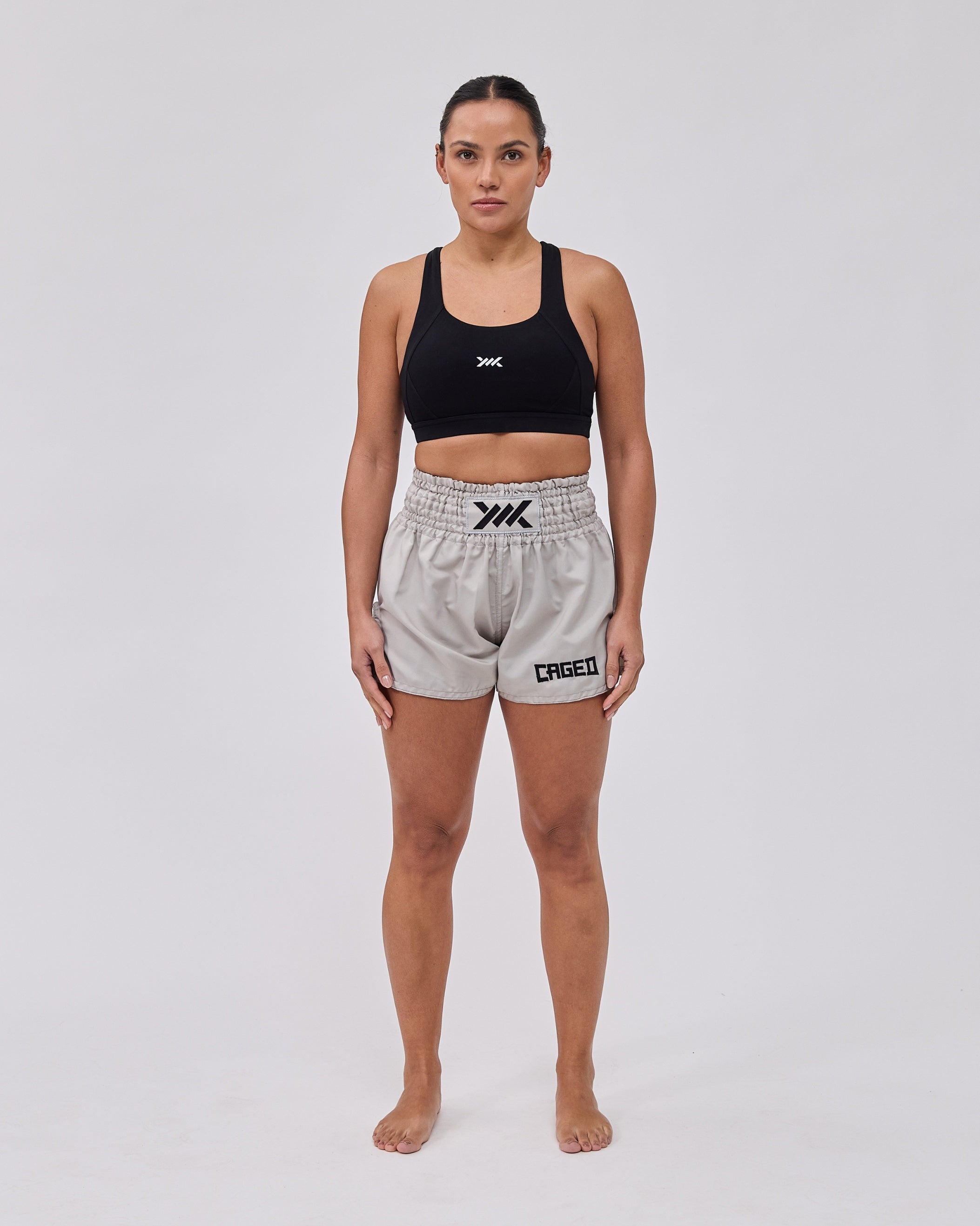 Caged Classic Muay Thai Shorts - Grijs