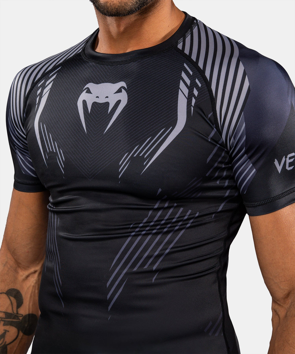 Venum Rashguard No-Gi 6.0 - Zwart/Grijs