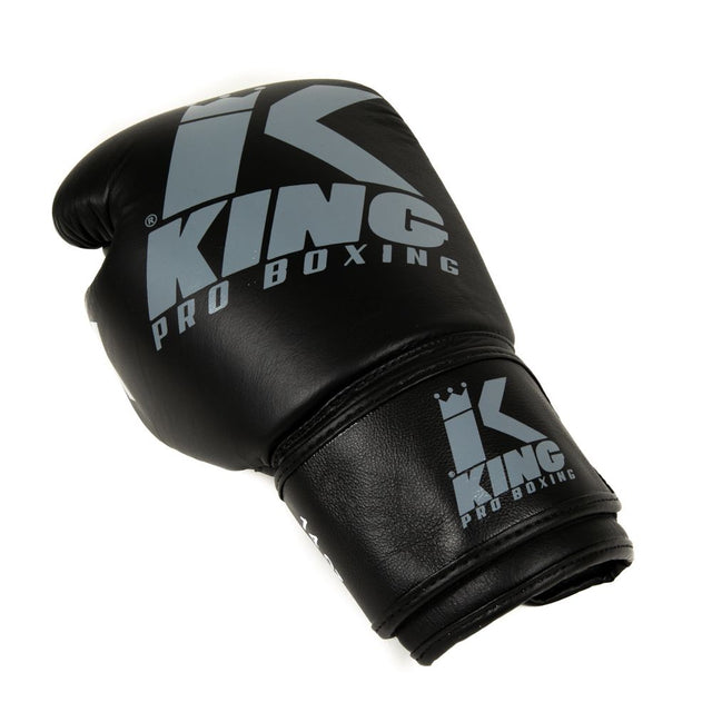 King Pro Boxing Boxhandschuhe Platinum – Schwarz/Grau