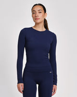 Caged Long Sleeves Aspire - Navy Blauw