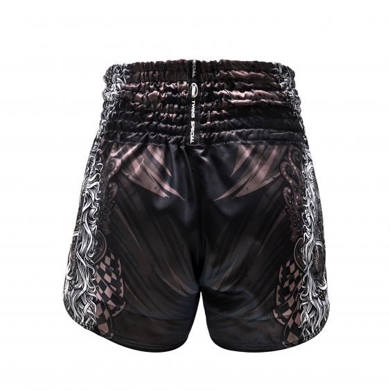 Twins Muay Thai Shorts TTBL Rangda - Zwart/Grijs