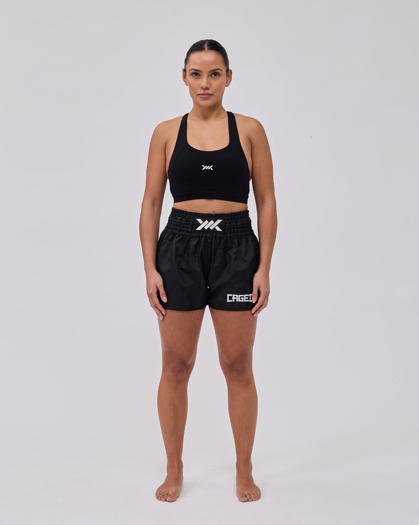 Caged Classic Muay Thai Shorts - Zwart