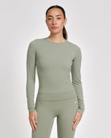 Caged Long Sleeves Aspire - Sage Green