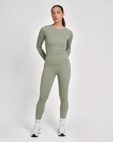 Caged Long Sleeves Aspire - Sage Green