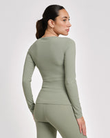 Caged Long Sleeves Aspire - Sage Green