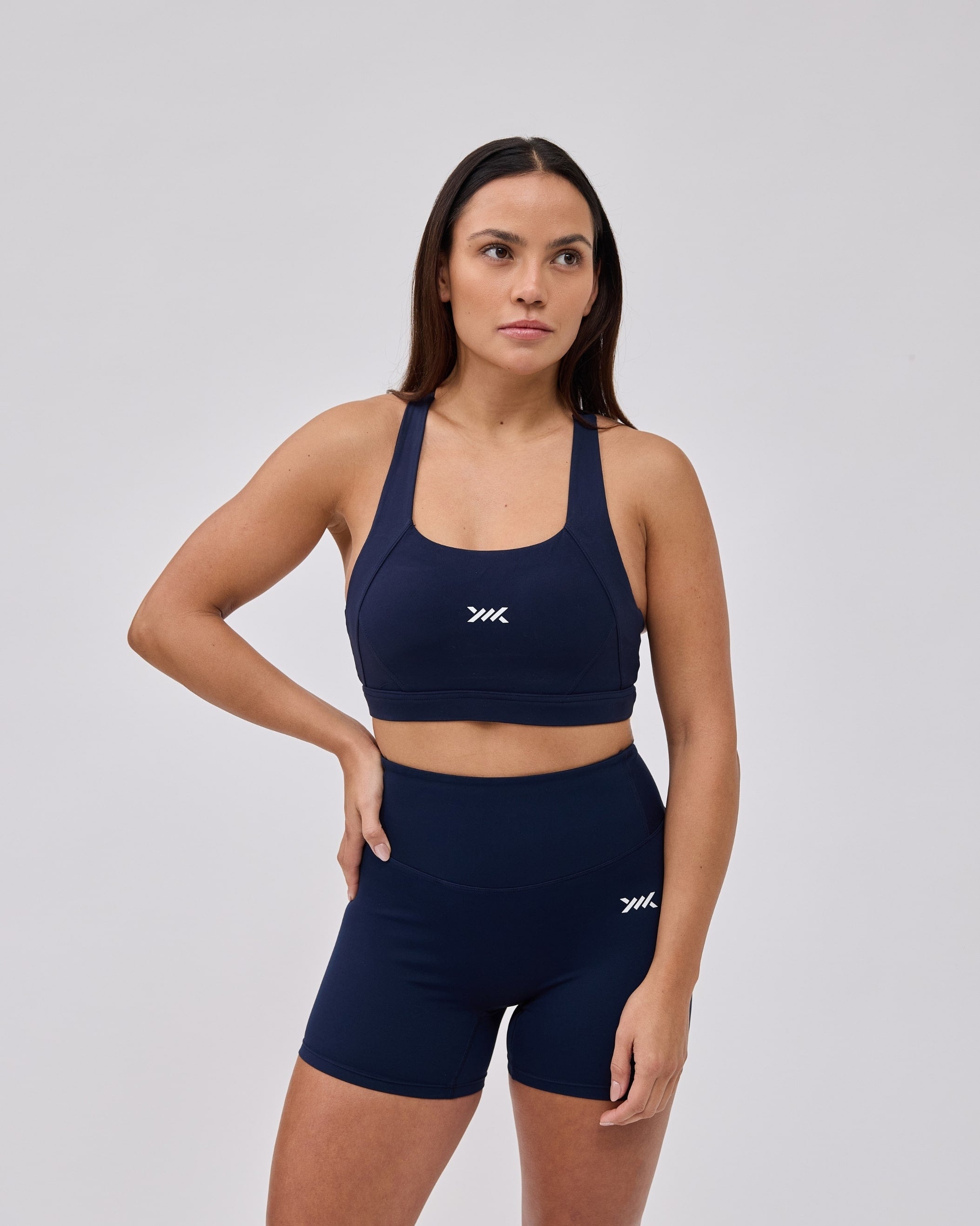 Caged Essential shorts - Navy Blauw