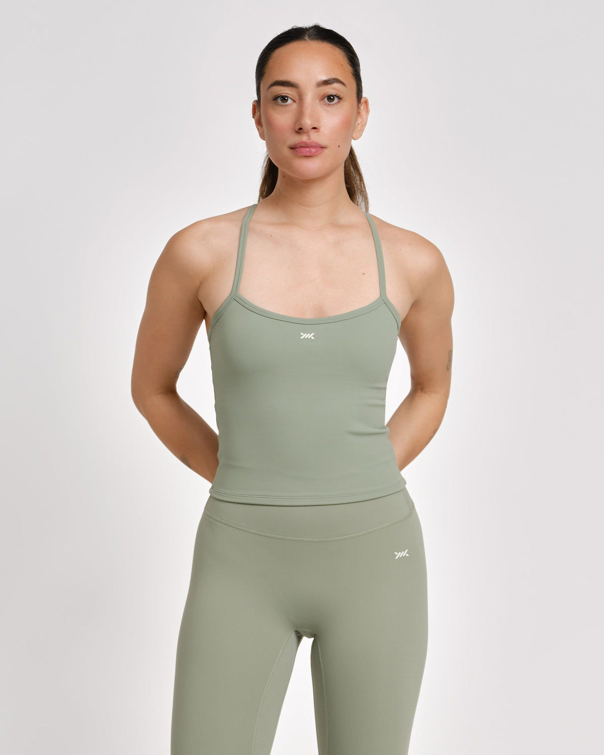 Caged Tank Top Aspire - Sage Green