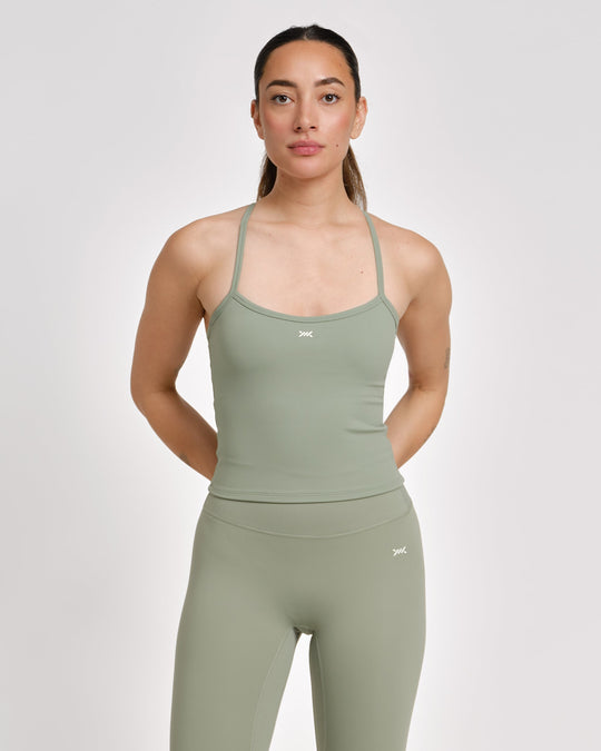 Caged Tank Top Aspire - Sage Green