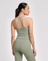 Caged Tank Top Aspire - Sage Green
