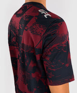 Venum UFC T-Shirt Zenith - Marineblauw/Bordeauxrood/Zilver