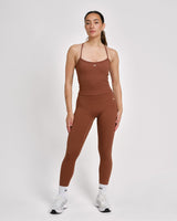 Caged Tank Top Aspire - Mocha