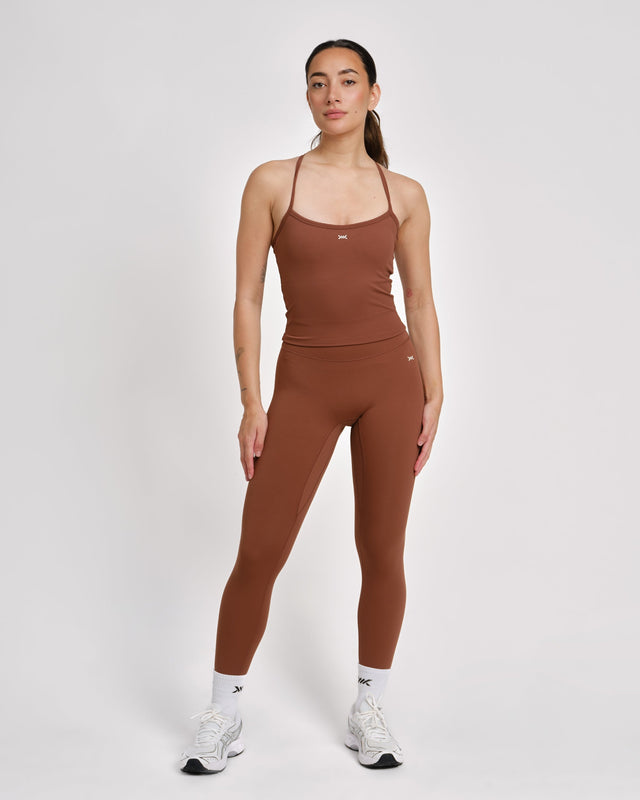 Caged Tank Top Aspire - Mocha