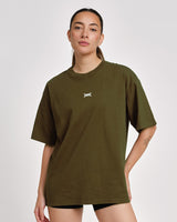 Caged T-Shirt 'CBU' - Kaki Groen