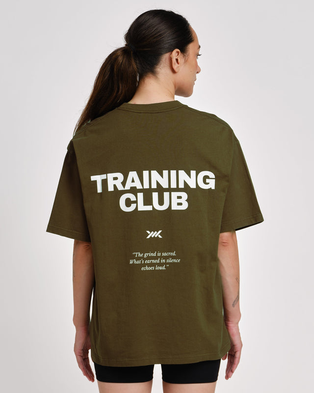 Caged T-Shirt Training Club - Kaki Groen
