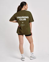 Caged T-Shirt Training Club - Kaki Groen