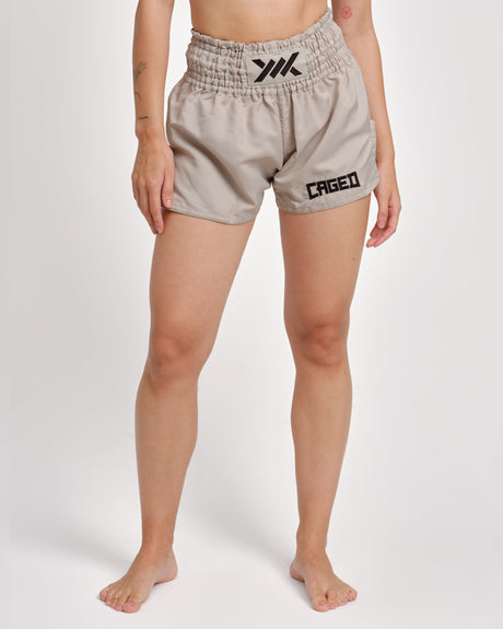 Caged Classic Muay Thai Shorts - Grijs